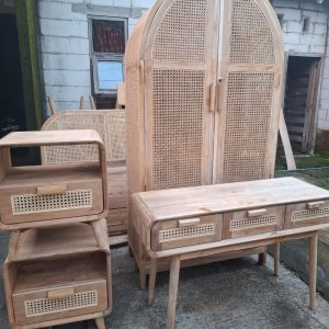 Paket Lemari Nakas Rotan